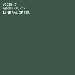 #3C5647 - Mineral Green Color Image