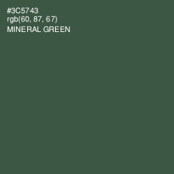 #3C5743 - Mineral Green Color Image