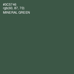 #3C5746 - Mineral Green Color Image