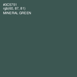 #3C5751 - Mineral Green Color Image