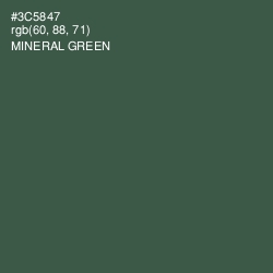 #3C5847 - Mineral Green Color Image