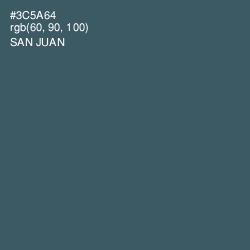 #3C5A64 - San Juan Color Image