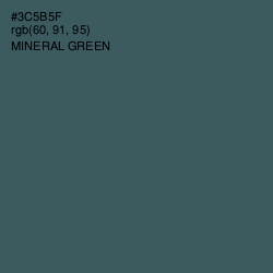 #3C5B5F - Mineral Green Color Image