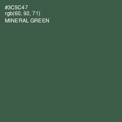 #3C5C47 - Mineral Green Color Image