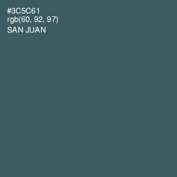 #3C5C61 - San Juan Color Image