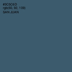 #3C5C6D - San Juan Color Image