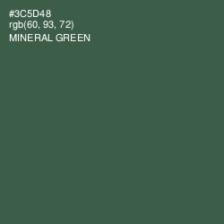 #3C5D48 - Mineral Green Color Image