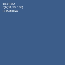 #3C5D8A - Chambray Color Image