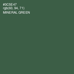 #3C5E47 - Mineral Green Color Image