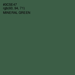 #3C5E47 - Mineral Green Color Image