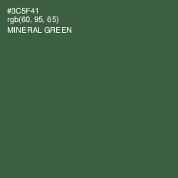 #3C5F41 - Mineral Green Color Image