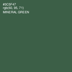 #3C5F47 - Mineral Green Color Image