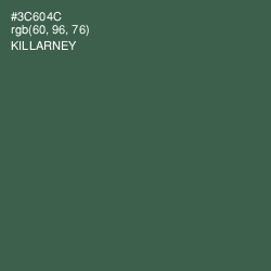 #3C604C - Killarney Color Image