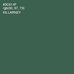 #3C614F - Killarney Color Image