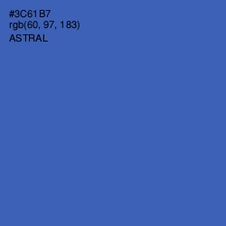 #3C61B7 - Astral Color Image