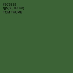 #3C6335 - Tom Thumb Color Image