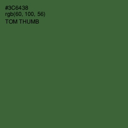 #3C6438 - Tom Thumb Color Image