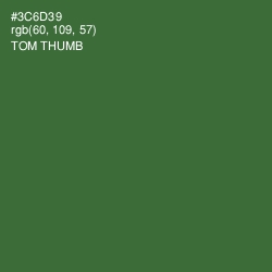 #3C6D39 - Tom Thumb Color Image