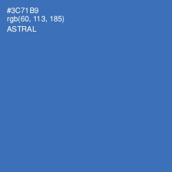 #3C71B9 - Astral Color Image