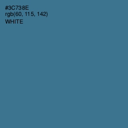 #3C738E - Calypso Color Image