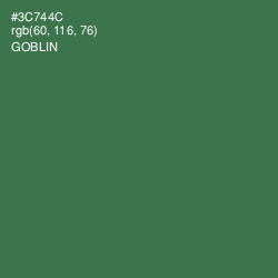 #3C744C - Goblin Color Image
