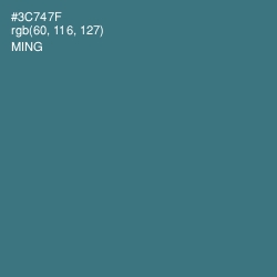 #3C747F - Ming Color Image