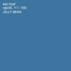 #3C759F - Jelly Bean Color Image