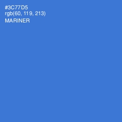 #3C77D5 - Mariner Color Image