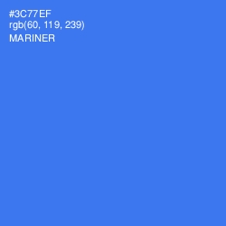 #3C77EF - Mariner Color Image