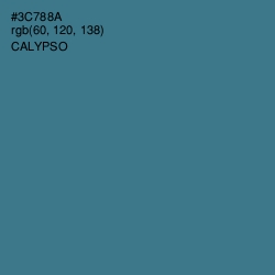 #3C788A - Calypso Color Image