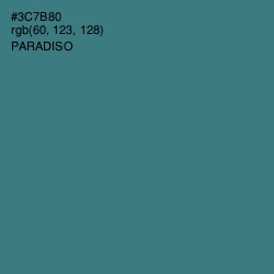 #3C7B80 - Paradiso Color Image