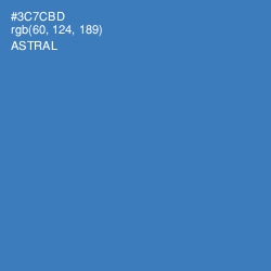 #3C7CBD - Astral Color Image