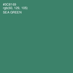 #3C8169 - Sea Green Color Image