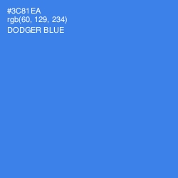 #3C81EA - Dodger Blue Color Image