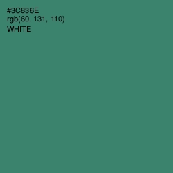 #3C836E - Sea Green Color Image