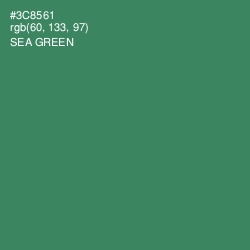 #3C8561 - Sea Green Color Image