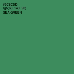#3C8C5D - Sea Green Color Image