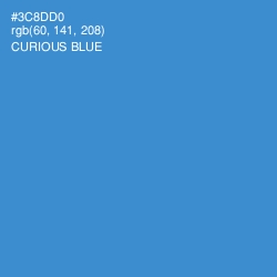 #3C8DD0 - Curious Blue Color Image