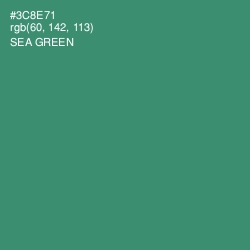 #3C8E71 - Sea Green Color Image
