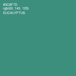 #3C8F7D - Eucalyptus Color Image