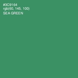 #3C9164 - Sea Green Color Image