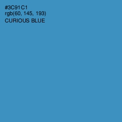 #3C91C1 - Curious Blue Color Image