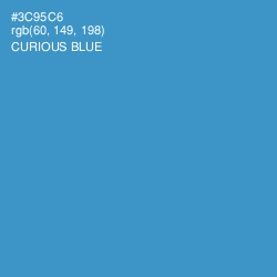 #3C95C6 - Curious Blue Color Image