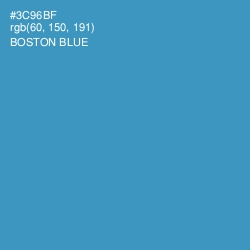 #3C96BF - Boston Blue Color Image