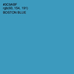 #3C9ABF - Boston Blue Color Image