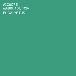 #3C9C7E - Eucalyptus Color Image