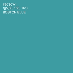 #3C9CA1 - Boston Blue Color Image