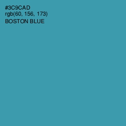 #3C9CAD - Boston Blue Color Image