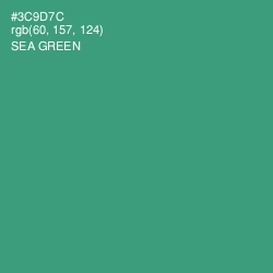 #3C9D7C - Sea Green Color Image