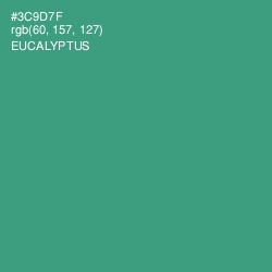 #3C9D7F - Eucalyptus Color Image
